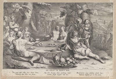 Grzeszność ludzkości, koniec XVI-początek XVII wieku. autorstwa Cornelis Galle I