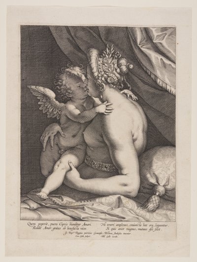 Wenus i Kupidyn autorstwa Cornelis Galle I