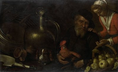 Sprzedawca drobiu autorstwa Cornelis Jacobsz. Delff