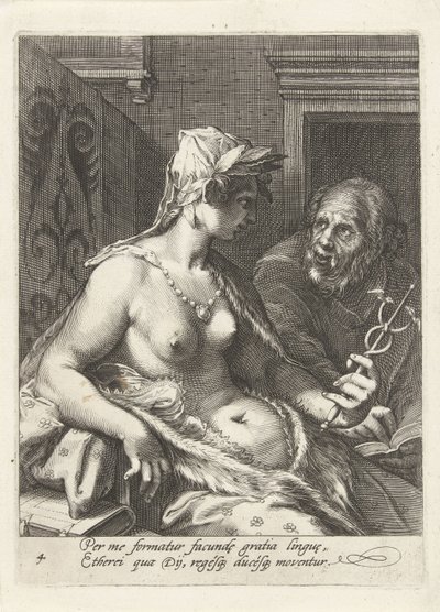 Retoryka Siedem sztuk wyzwolonych (tytuł serii) autorstwa Cornelis Jacobsz. Drebbel