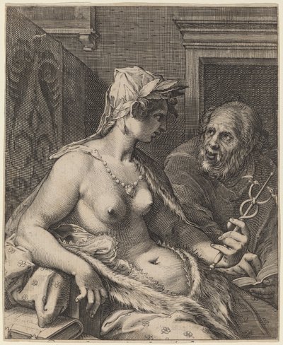 Poezja autorstwa Cornelis Jacobsz Drebbel, after Hendrik Goltzius