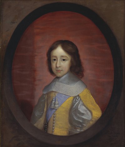 Wilhelm III, książę Orański 1650-1702, jako dziecko, 1657 autorstwa Cornelis Janssens van Ceulen