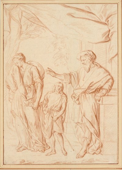 Wyrzucenie Hagar autorstwa Cornelis Joseph d