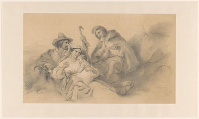 Odpoczywający Rodacy autorstwa Cornelis Kruseman
