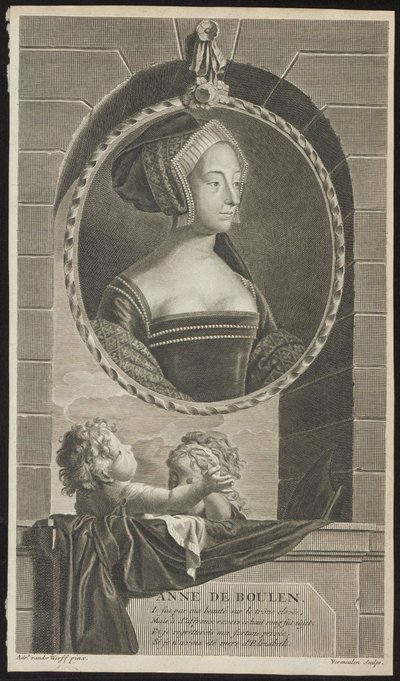 Anna Boleyn, 1697 autorstwa Cornelis Martinus Vermeulen