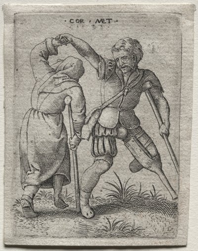 Tańczące kaleki autorstwa Cornelis Massys