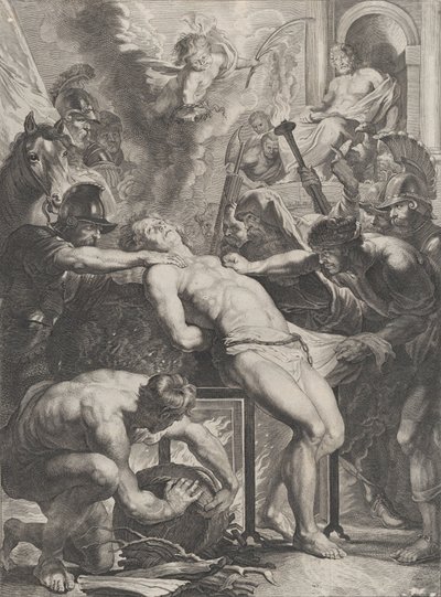 Męczeństwo św. Wawrzyńca, ca. 1640-70. autorstwa Cornelis Meyssens.