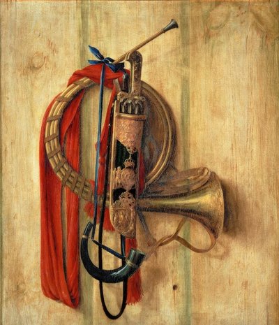 Urządzenie myśliwskie na ścianie autorstwa Cornelis Norbertus Gysbrechts