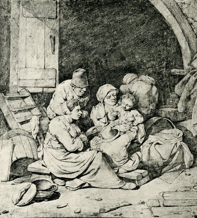 Rodzina holenderskich rolników autorstwa Cornelis Pietersz Bega