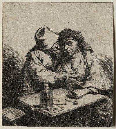 Zakochana para. autorstwa Cornelis Pietersz Bega