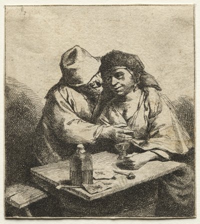 Zakochana para, połowa XVII wieku. autorstwa Cornelis Pietersz Bega