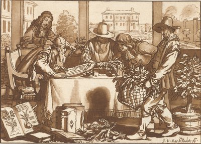 botanik autorstwa Cornelis Ploos van Amstel (signed by artist)