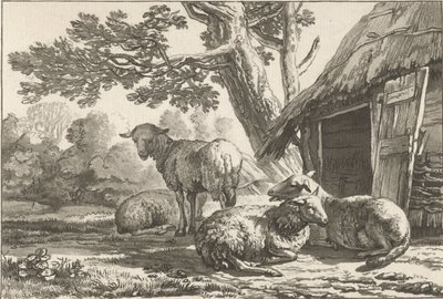 owczarnia autorstwa Cornelis Ploos van Amstel (signed by artist)