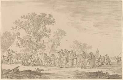 Targ Bydlęcy, 1767. autorstwa Cornelis Ploos van Amstel