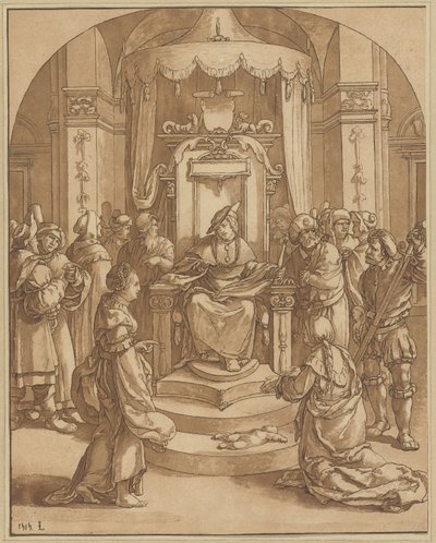 Wyrok Salomona autorstwa Cornelis Ploos van Amstel