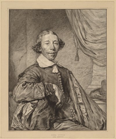 Portret siedzącego mężczyzny autorstwa Cornelis Ploos van Amstel