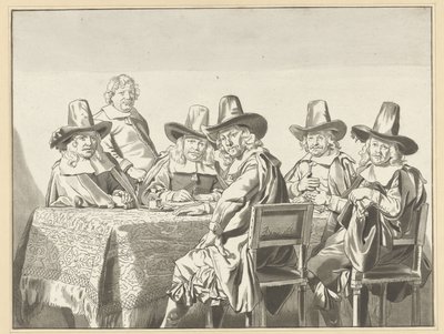 Regenci sierocińca w Haarlemie autorstwa Cornelis Ploos van Amstel