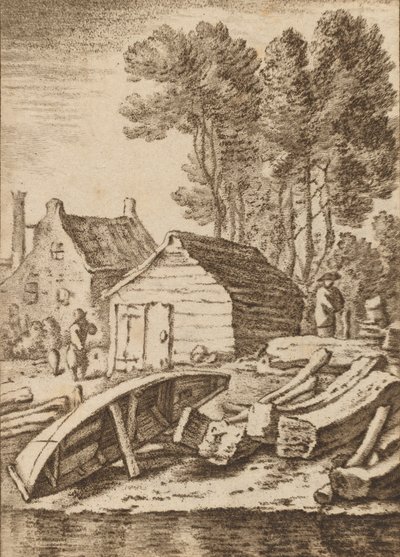 Stocznia, 1761, wydana 1765. autorstwa Cornelis Ploos van Amstel