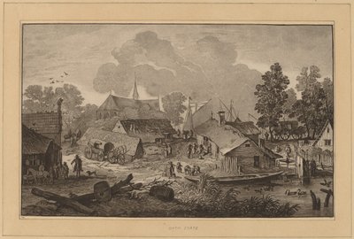 Wioska ze stawem autorstwa Cornelis Ploos van Amstel