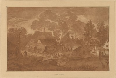 Wioska ze stawem autorstwa Cornelis Ploos van Amstel