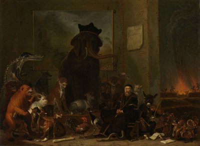 Satyra na proces Johana van Oldenbarnevelta autorstwa Cornelis Saftleven