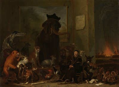Satyra na proces Johana van Oldenbarnevelta autorstwa Cornelis Saftleven