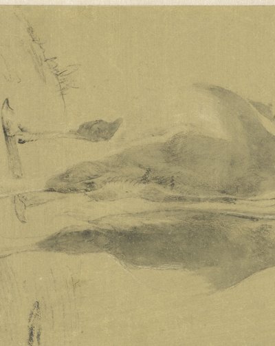 Krowa stojąca, od tyłu autorstwa Cornelis Saftleven