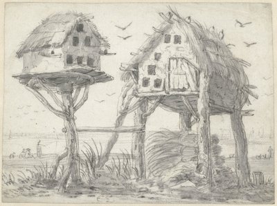 Dwie gołębie autorstwa Cornelis Saftleven