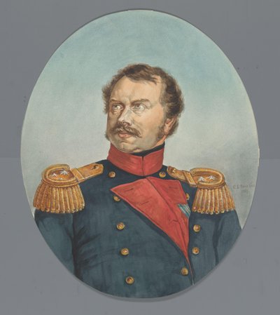Portret księcia sasko-weimarskiego autorstwa Cornelis Sebille Roos (tekenaar) (signed by artist)