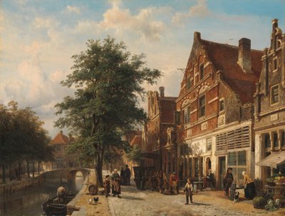 Zuiderhavendijk, Enkhuizen autorstwa Cornelis Springer