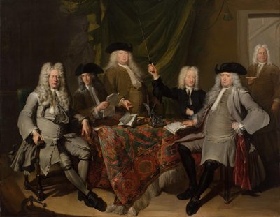 Inspektorzy Collegium Medicum autorstwa Cornelis Troost
