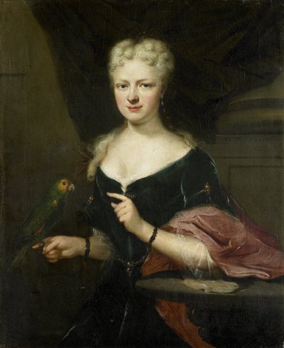 Portret Marii Magdaleny Stavenisse, żony Jakuba de Witte z Elkerzee, radnej Zierikzee autorstwa Cornelis Troost
