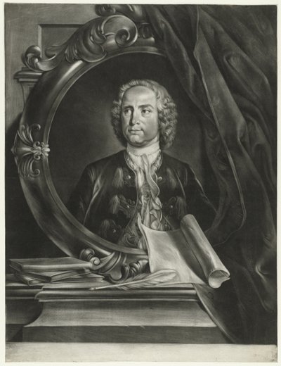 Portret kompozytora Pietro Antonio Locatelli 1695-1764 autorstwa Cornelis Troost