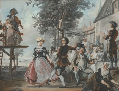 Wesele Klorisa i Roosje autorstwa Cornelis Troost
