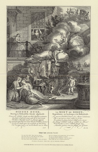 Śmierć Dydony autorstwa Cornelis Troost