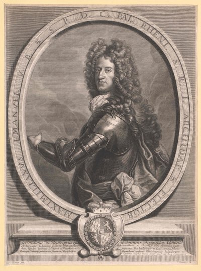 Elektor Bawarii Maksymilian II Immanuel (rycina) autorstwa Cornelis Vermeulen
