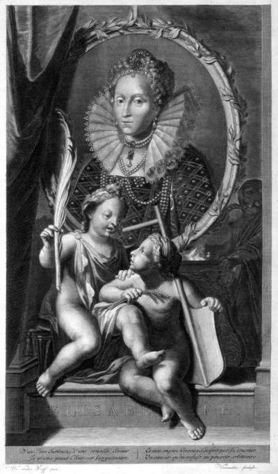 Elżbieta I, królowa Anglii i Irlandii. autorstwa Cornelis Vermeulen