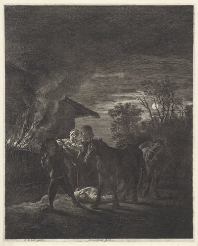 kradzież konia autorstwa Cornelis Visscher (II)