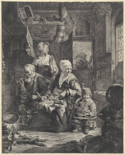 naleśnikarka autorstwa Cornelis Visscher (II)