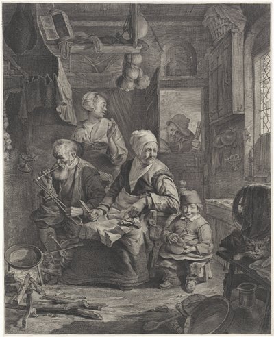 naleśnikarka autorstwa Cornelis Visscher (II)