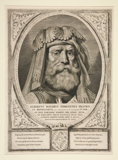 Albertvs Bavarvs Phrenetici Fratris/ et Provinciarvm autorstwa Cornelis Visscher