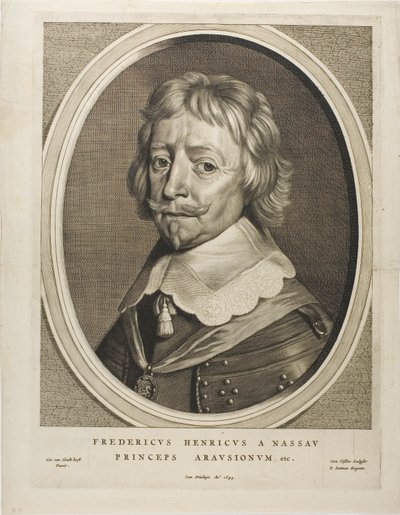 Fryderyk Henryk, książę Oranii, z Dziewięciu portretów autorstwa Cornelis Visscher