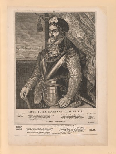 Jan van der Does, z Quatuor Personae autorstwa Cornelis Visscher