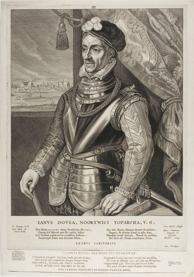 Jan van der Does, tablica 3 z Quatuor Personae autorstwa Cornelis Visscher
