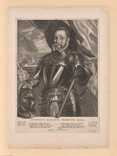 Ludwik z Boisot, admirał Zelandii, z Quatuor Personae autorstwa Cornelis Visscher