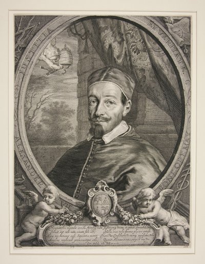 Papież Aleksander VII, Fabio Chigi (1599–1667) autorstwa Cornelis Visscher