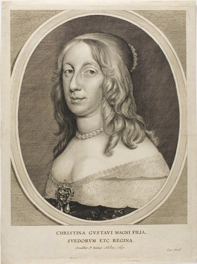 Królowa Szwecji Krystyna autorstwa Cornelis Visscher