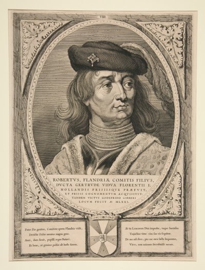 Robert, syn hrabiego Flandrii autorstwa Cornelis Visscher