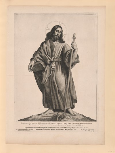 Święty Engelmundus autorstwa Cornelis Visscher