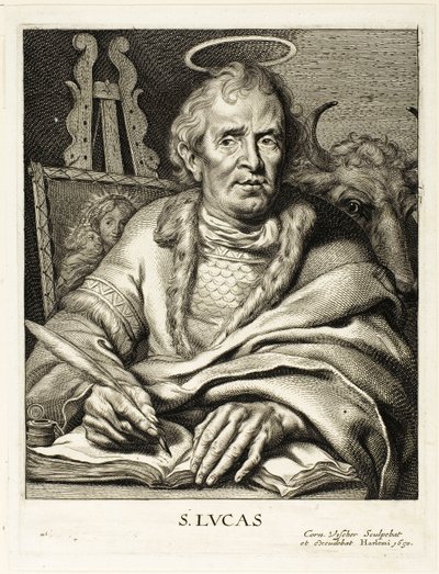Święty Łukasz autorstwa Cornelis Visscher